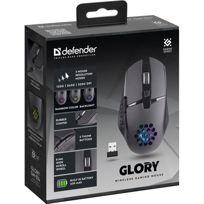 Игровая мышь DEFENDER Glory GM-514 черный
