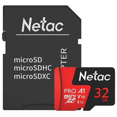 Карта памяти 32Gb Netac MicroSD P500 Extreme Pro NT02P500PRO-032G-R