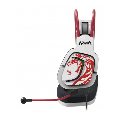 Наушники A4Tech Bloody G575 Naraka белый/красный