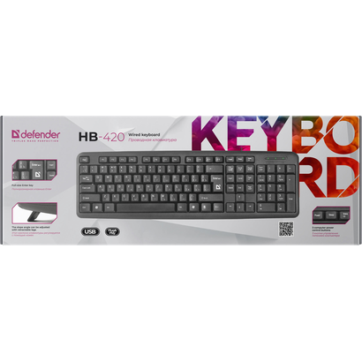 Клавиатура Defender HB-420 черный