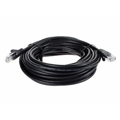 Патч-корд, Cat.5e, 20m,(черный) Cablexpert PP12-20M/BK