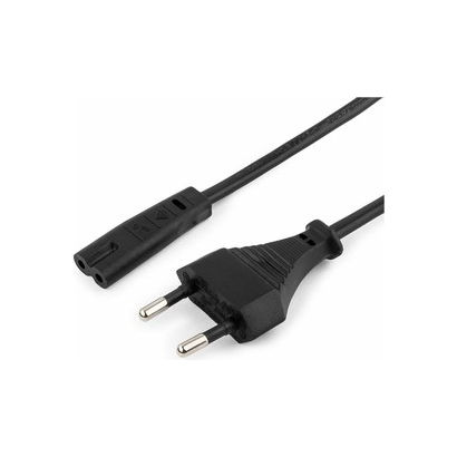 Кабель питания для ноутбука/аудио/видео техники Cablexpert 1,8м, 2-pin, черный, пакет PC-184/2-1.8M