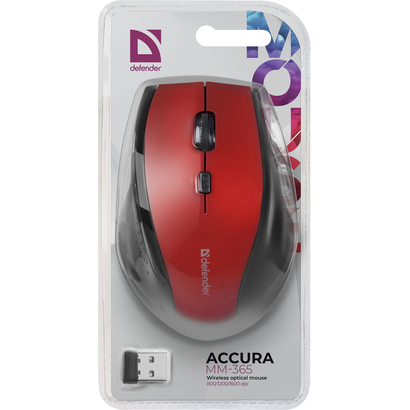 Мышь Defender Accura MM-365 красный