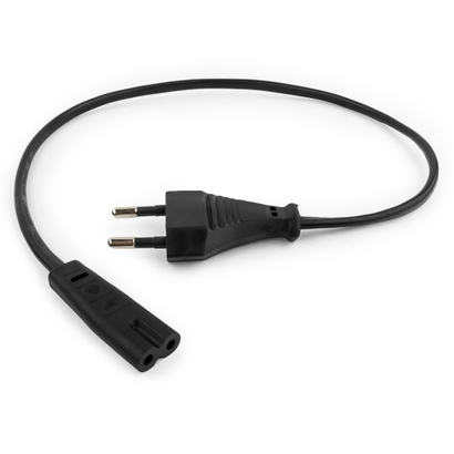 Кабель питания для ноутбука/аудио/видео техники Cablexpert 1,8м, 2-pin, черный, пакет PC-184/2-1.8M
