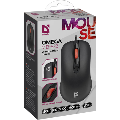 Мышь Defender Omega MB-522 черная