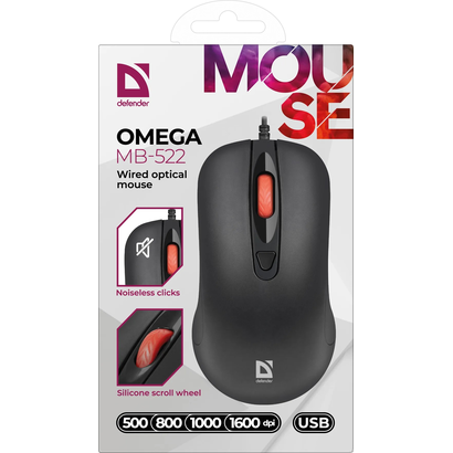 Мышь Defender Omega MB-522 черная