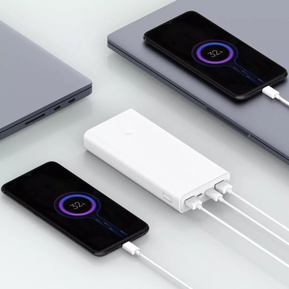 Внешний аккумулятор Xiaomi Mi Power Bank 3 20000mAh белый PLM18ZM