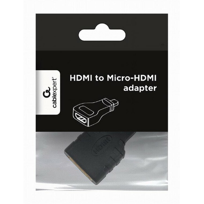 Переходник HDMI - MicroHDMI Gembird 19F/19M, золотые разъемы, пакет A-HDMI-FD
