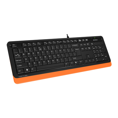 Клавиатура A4 Fstyler FK10 черный/оранжевый