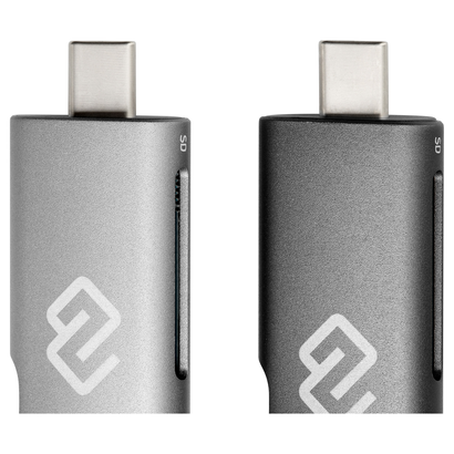 Картридер USB 2.0/Type C Digma CR-СU2520-G серый