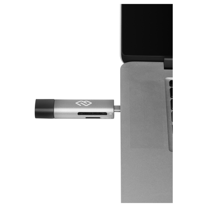 Картридер USB 2.0/Type C Digma CR-СU2520-G серый
