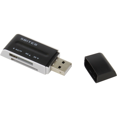 Картридер 5bites RE2-102BK USB2.0 / ALL-IN-ONE / USB PLUG / BLACK