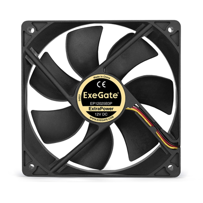Вентилятор ExeGate ExtraPower EP12025B3P 120x120x25 двойной шарикоподшипник