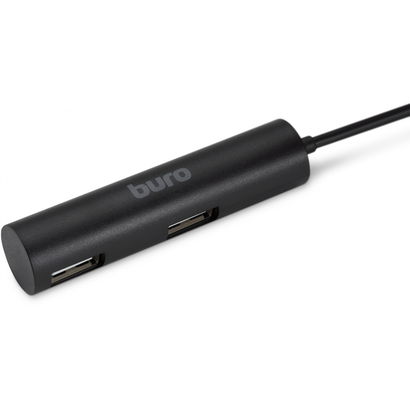 Концентратор USB 2.0 Buro BU-HUB4-0.5R-U2.0 4порт. черный