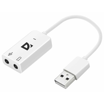 Внешняя USB звуковая карта DEFENDER Audio USB USB - 2х3,5 мм jack, 0.1 м