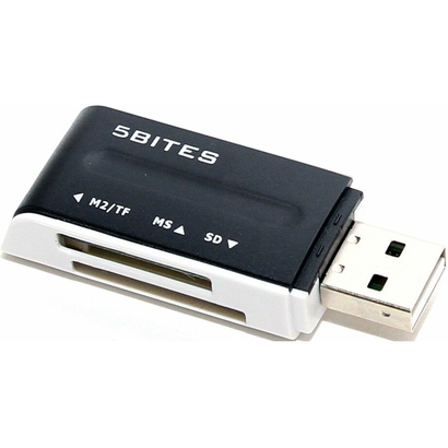 Картридер 5bites RE2-102BK USB2.0 / ALL-IN-ONE / USB PLUG / BLACK