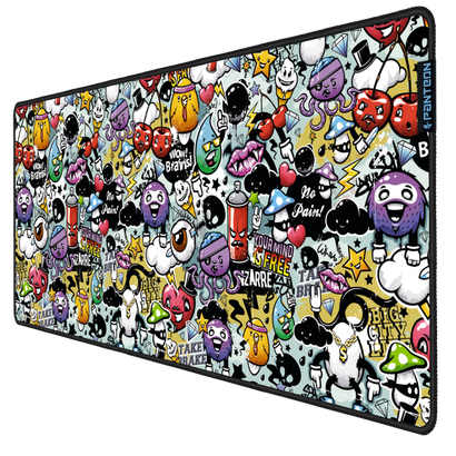 Коврик игровой Jet.A Panteon GP-305SL  GRAFFITI II  большая (800x350x3мм)