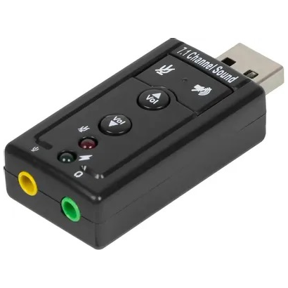 Внешняя звуковая карта TRUA71 (C-Media CM108) 2.0 Ret ASIA USB 8C V & V