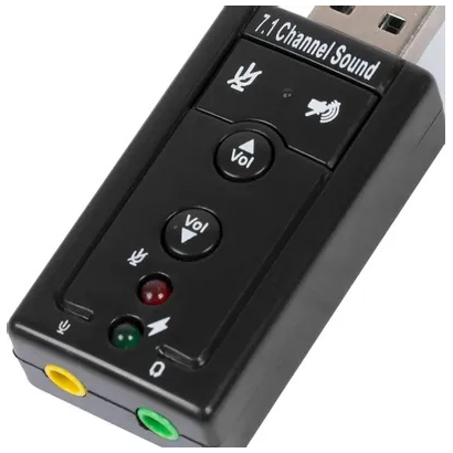 Внешняя звуковая карта TRUA71 (C-Media CM108) 2.0 Ret ASIA USB 8C V & V