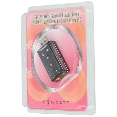 Внешняя звуковая карта TRUA71 (C-Media CM108) 2.0 Ret ASIA USB 8C V & V