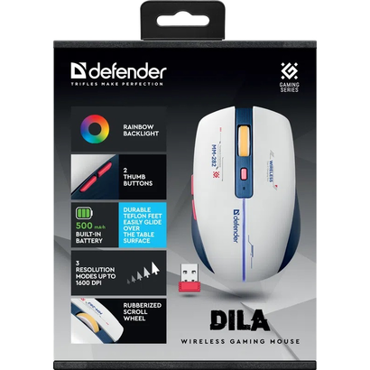 Игровая мышь DEFENDER Dila MM-282 бел+син