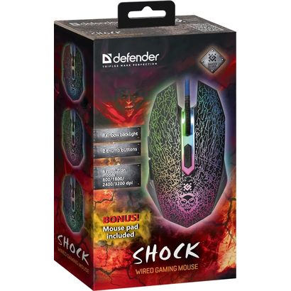 Игровая мышь DEFENDER Shock GM-110L