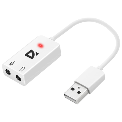 Внешняя USB звуковая карта DEFENDER Audio USB USB - 2х3,5 мм jack, 0.1 м