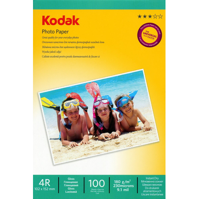 Фотобумага Kodak 4R (10,2х15,2) глянцевая 180г/м 100л.