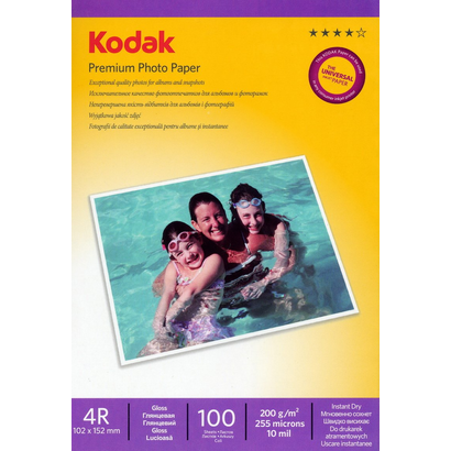 Фотобумага Kodak 4R (10,2х15,2) глянцевая 200г/м 100л.