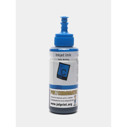 Чернила Polychromatic для Epson L800/L200 100мл Cyan водные