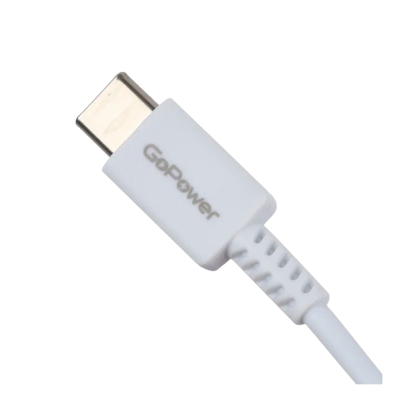 Кабель GoPower GP20TT Type-C (m)-Type-C (m) 1.0м 100W белый