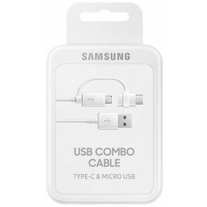 Кабель Samsung EP-DG930DWEGRU USB-microUSB/ USB Type-C белый 1.5м ОРИГИНАЛ!