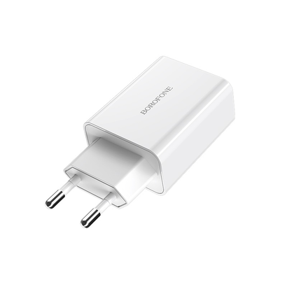 СЗУ Borofone BA21A 5V, 3A 1USB Long journey, QC3.0 Micro (белый)