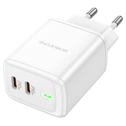СЗУ Borofone BN9 Reacher PD35W dual port charger (EU) (белый)