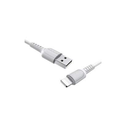 Дата-кабель BOROFONE BX16 Easy lightning 1м (белый)