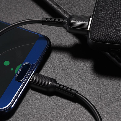 Дата-кабель BOROFONE BX16 Easy Type-C 1м (чёрный)