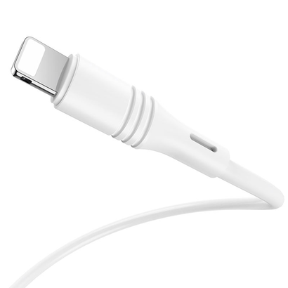 Дата-кабель BOROFONE BX43 CoolJoy Lightning, 1м (белый)