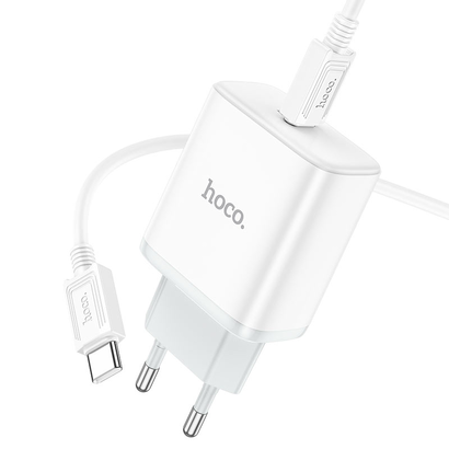 СЗУ HOCO C104A Stage, 1USB, PD20W, Type-C to Type-C (белый)