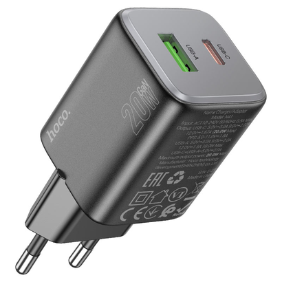 СЗУ HOCO N41 Almighty PD20W+QC3.0 (черный)