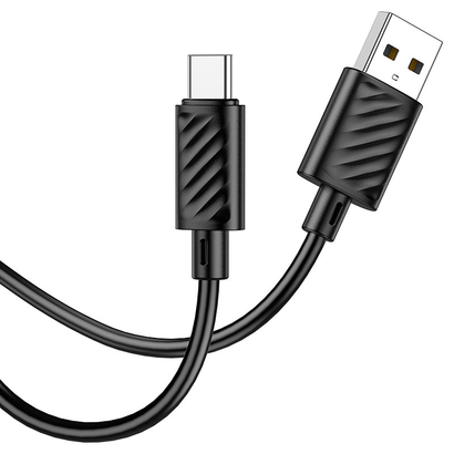 Дата-кабель HOCO X88 Gratified charging data cable for Type-C (черный)
