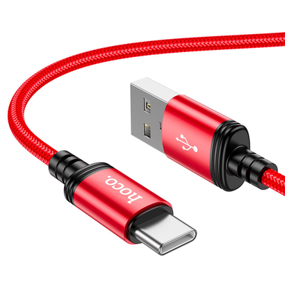 Дата-кабель HOCO X89 Wind charging Type-C, 1м (красный)