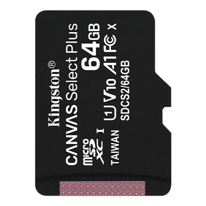 Карта памяти 64Gb Kingston microSDXC Class 10 Canvas Select Plus SDCS2/64GBSP