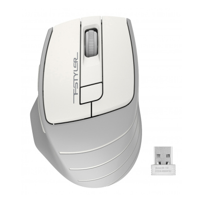 Мышь A4Tech Fstyler FG30S белый/серый