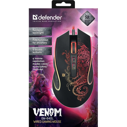 Игровая мышь DEFENDER Venom GM-640L