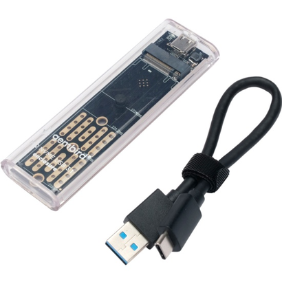 Внешний корпус Gembird EEM2-NVME-2 USB 3.1 для M2 NVME порт Type-С, пластик, прозрачный