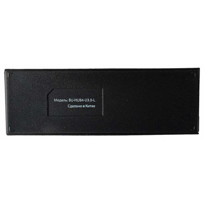 Концентратор USB 3.0 Buro BU-HUB4-U3.0-L 4порт. черный