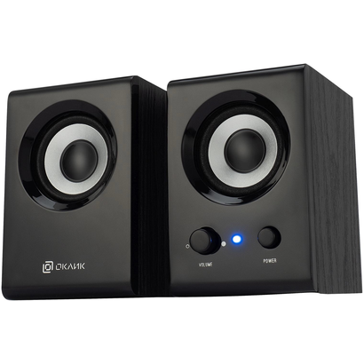 Колонки Oklick OK-160 2.0 черный 6Вт