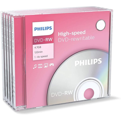 Диск DVD-R Philips 4.7 Gb, 16x, Slim Case