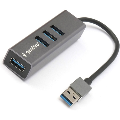 Концентратор USB 3.0 Gembird UHB-C454, 4 порта, кабель 17см