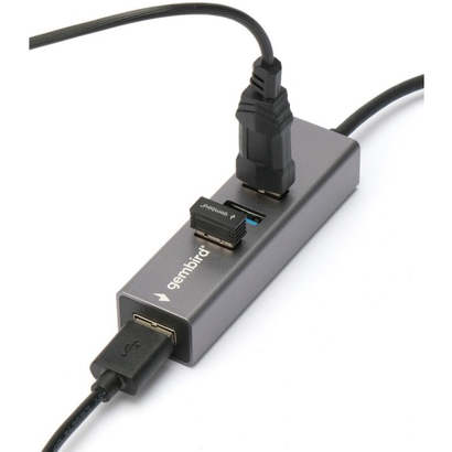 Концентратор USB 3.0 Gembird UHB-C454, 4 порта, кабель 17см